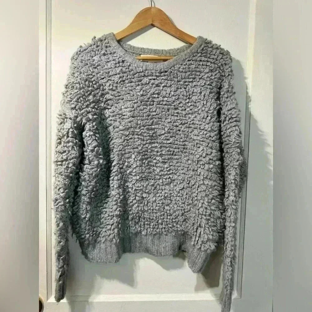 Michael Kors Pullover Yarn Loop Shag Sweater